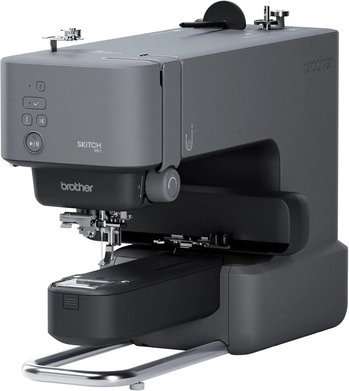 Brother PP1 Stickmaschine, Stickautomat, Grau