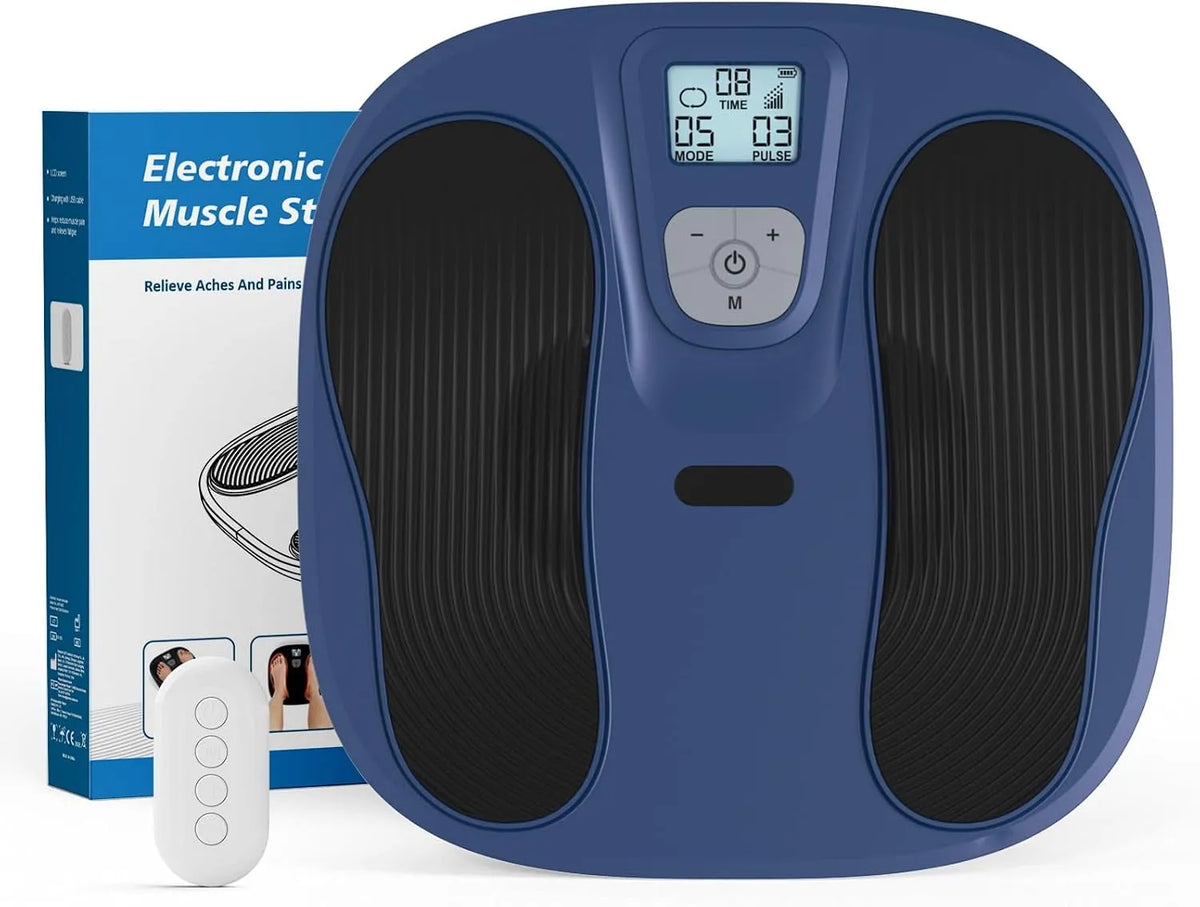Fußmassagegerät, Blau, für Füße & Beine, Medic Durchblutungs-stimulator für Füße & Beine