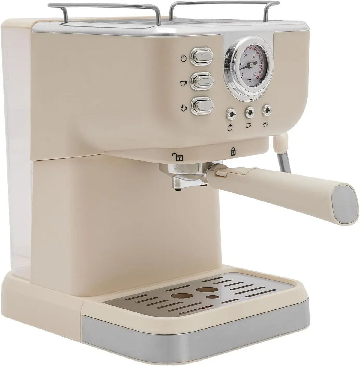 Milchaufschäumer, 1,5 L, 1050 W, Milchschäumer, Touch-Bedienung, Touch Screen mit Druckanzeige, Cappuccino Maschine, 1,5 Liter Tank