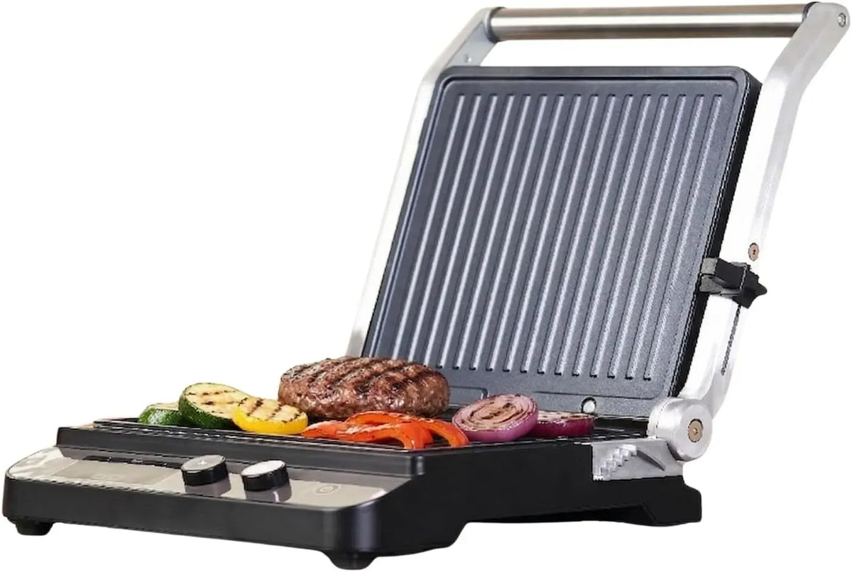 Black+Decker Elektrogrill, 2000 W, LCD-Display, herausnehmbar, Schwarz