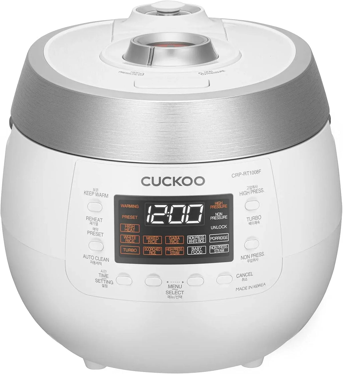 CRP-RT1008F Reiskocher, elektrischer Reiskocher, Dampf, CUCKOO