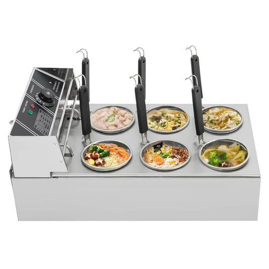 Nudelmaschine, 20 L, 2000 W, 60 bis 200 °C, Nudelbereiter, Restaurant, 2 Temperaturzonen