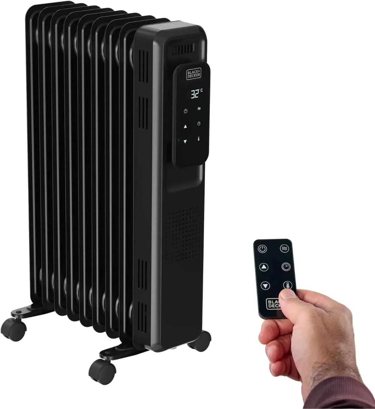 Black+Decker Ölradiator 2000W, elektrische Ölheizung