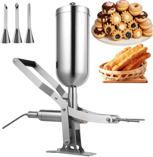 Churros Maker, Donut-Maker, Presse, 5 L, Edelstahl, für Frittieren Churros