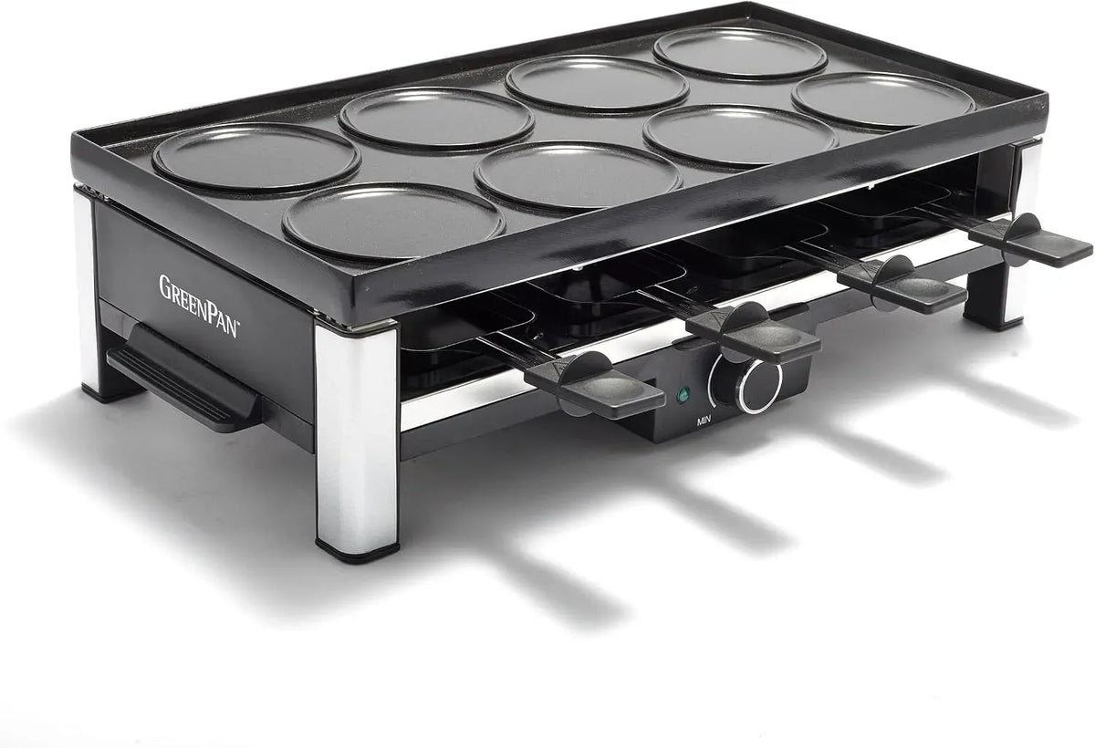 Geschirrspüler 3-in-1, Spülmaschine, Grill, Antihaftbeschichtung, 8 Antihaft-Minipfannen & Spatel, Wende Grill