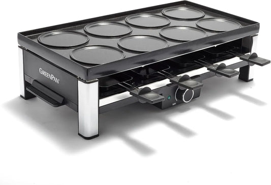 Geschirrspüler 3-in-1, Spülmaschine, Grill, Antihaftbeschichtung, 8 Antihaft-Minipfannen & Spatel, Wende Grill