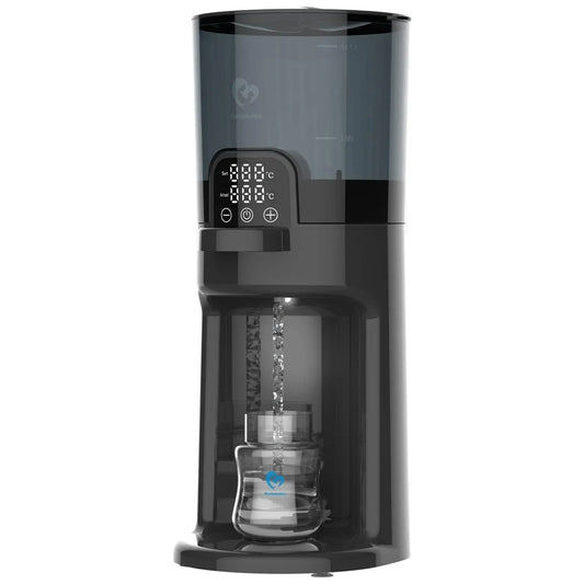 Flaschenzubereiter, Flaschenwärmer, Wasserspender, Behälter, Wärmefunktion, Schwarz, für Babys