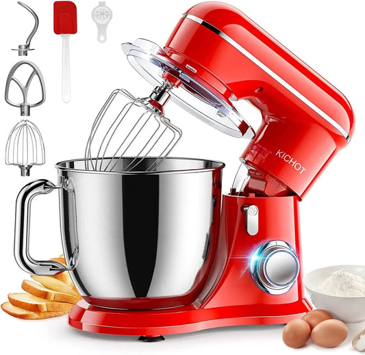 Küchenmaschine 10-Gang, 4,5 L, Rot, Küchenroboter, Knetmaschine, Geeignet zum Backen