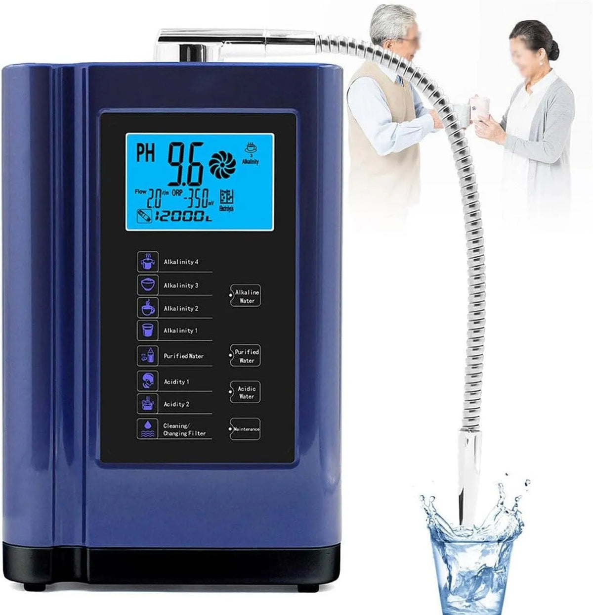 PH 3 Wasserfiltergerät, Trinkwasserfiltersystem, 3,5 l, Blau, für Zuhause