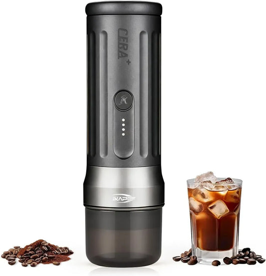 Espressomaschine, IKAPE KAPO, tragbar, Bluetooth, Camping, 20 bar Druck