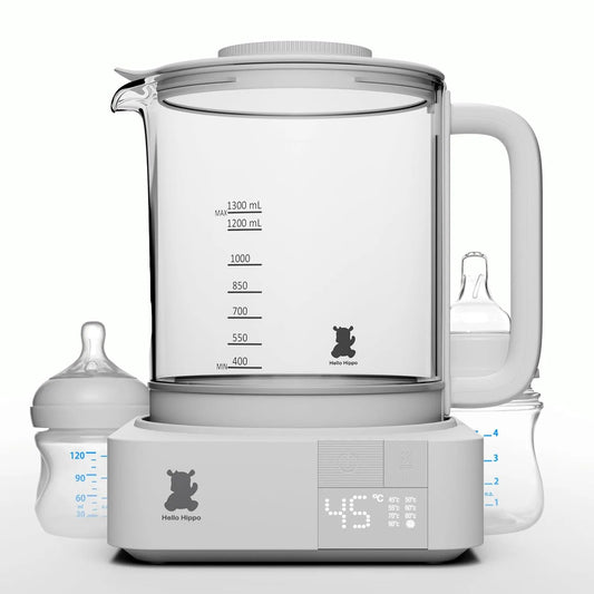 Wasserkocher, 1,3 L, 800 W, 45 bis 100 °C, HELLO, Warmhaltefunktion, leise, BPA-frei