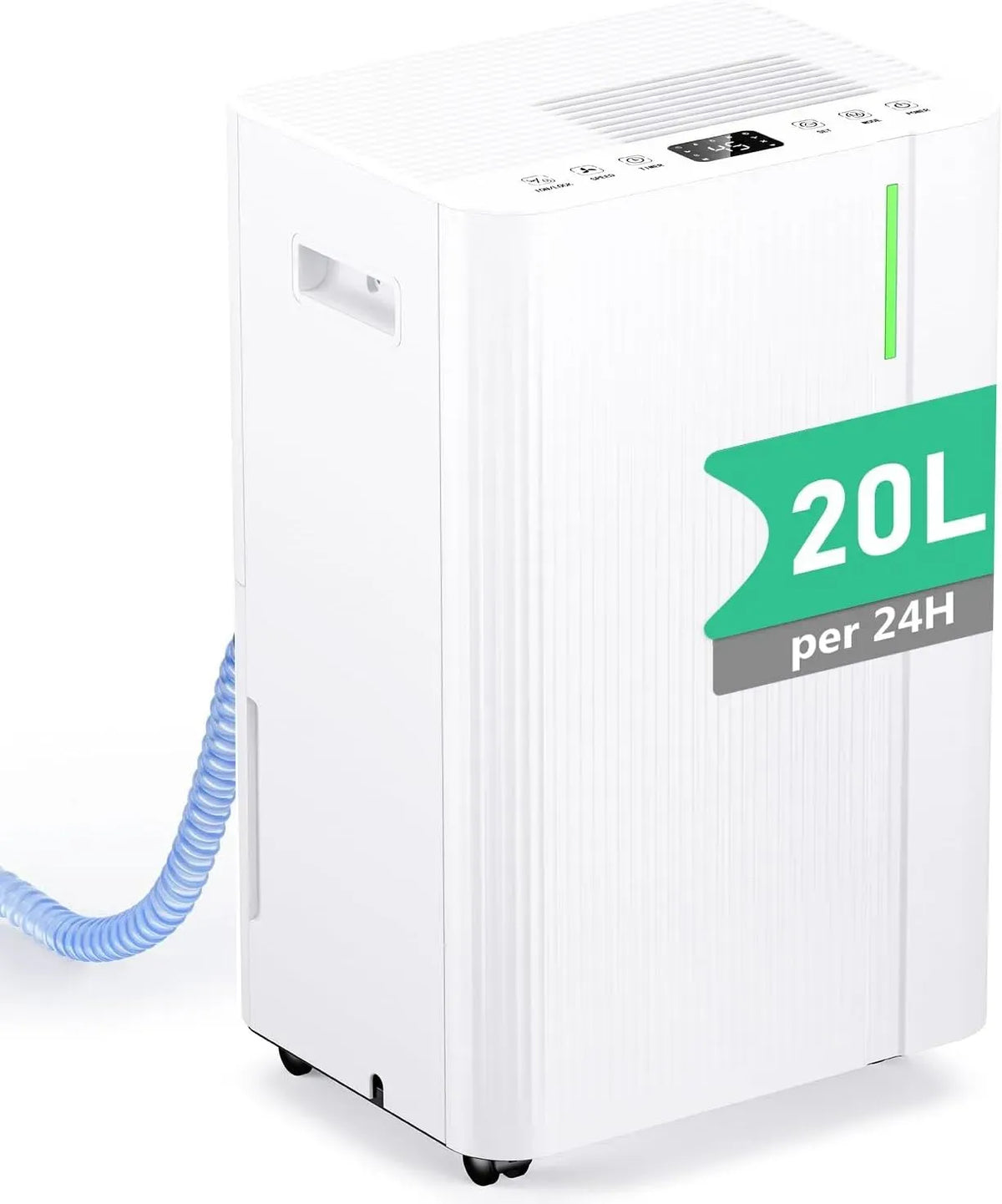 Luftentfeuchter, 5 L, Luftentfeuchter 20L/24h 24-Stunden-Timer, leise, Leise und Energiesparend, 3 Modi, Tank 5 L