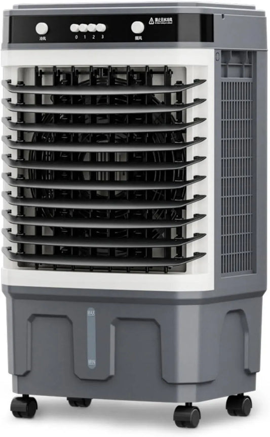 Klimaanlage, tragbar, Outdoor, 3 Geschwindigkeiten, Oszillation, großer Wassertank, 120°-Oszillation, tragbarer Ventilator, 3 Geschwindigkeitsstufen