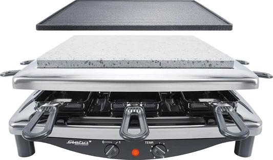 RC 3 Made in Germany, Steba Gourmet Raclette, 8 Personen, Schwarz