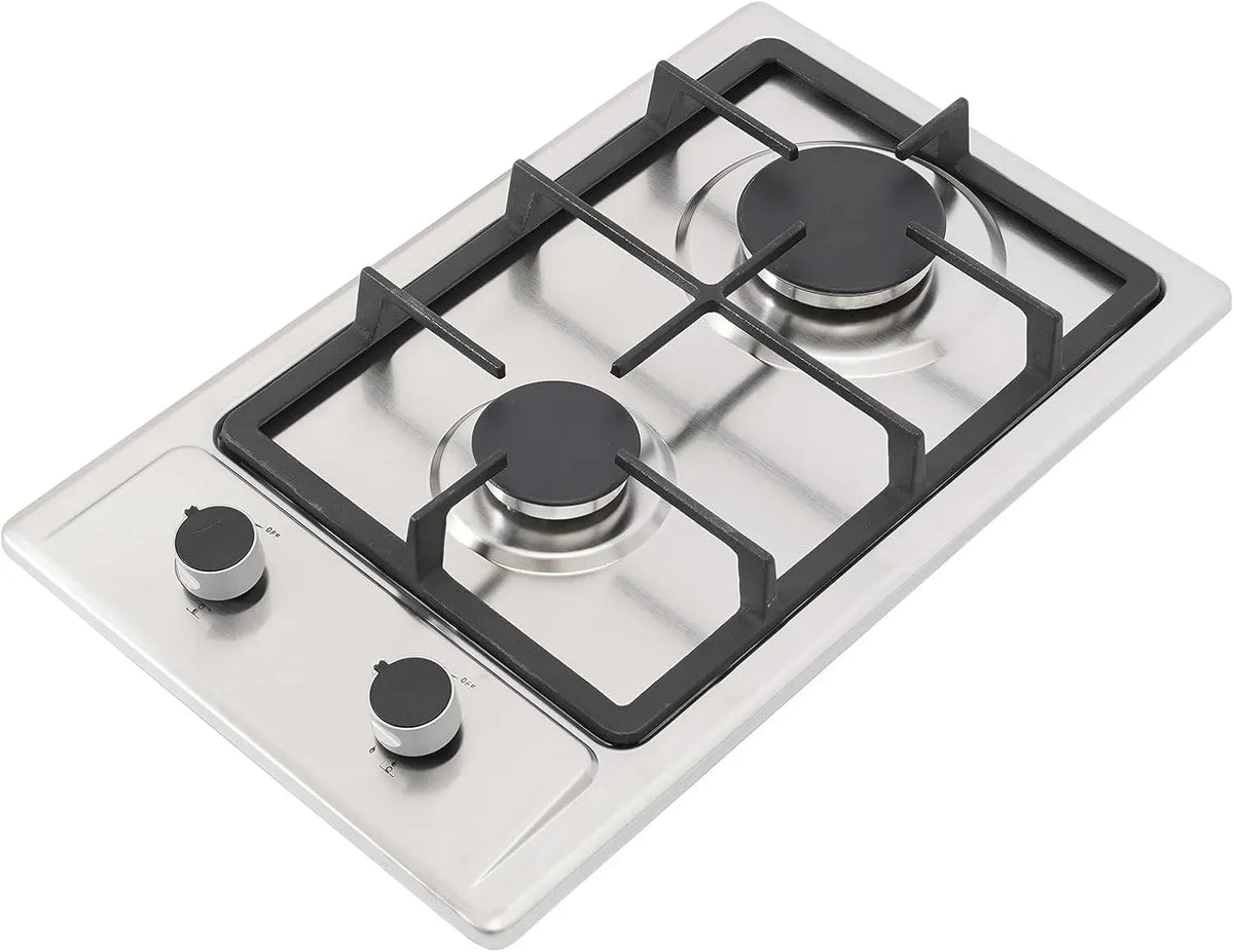 Gaskochfeld W/1750, 3000 W, 1750 W, Einbau, freistehend, Edelstahl, Gaskocher
